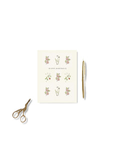 Happy Birthday Fine Art card with white envelope by Emily Carlaw